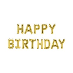 Paperdreams Guirlande de lettres en ballons aluminium - Joyeux anniversaire