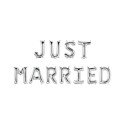 Paperdreams Guirlande de lettres en ballons aluminium - Just Married