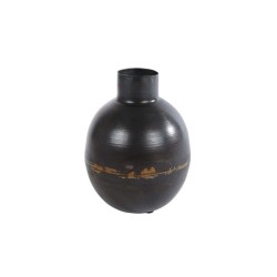 Vase "Hidde" métal marron antique 12x12x13cm