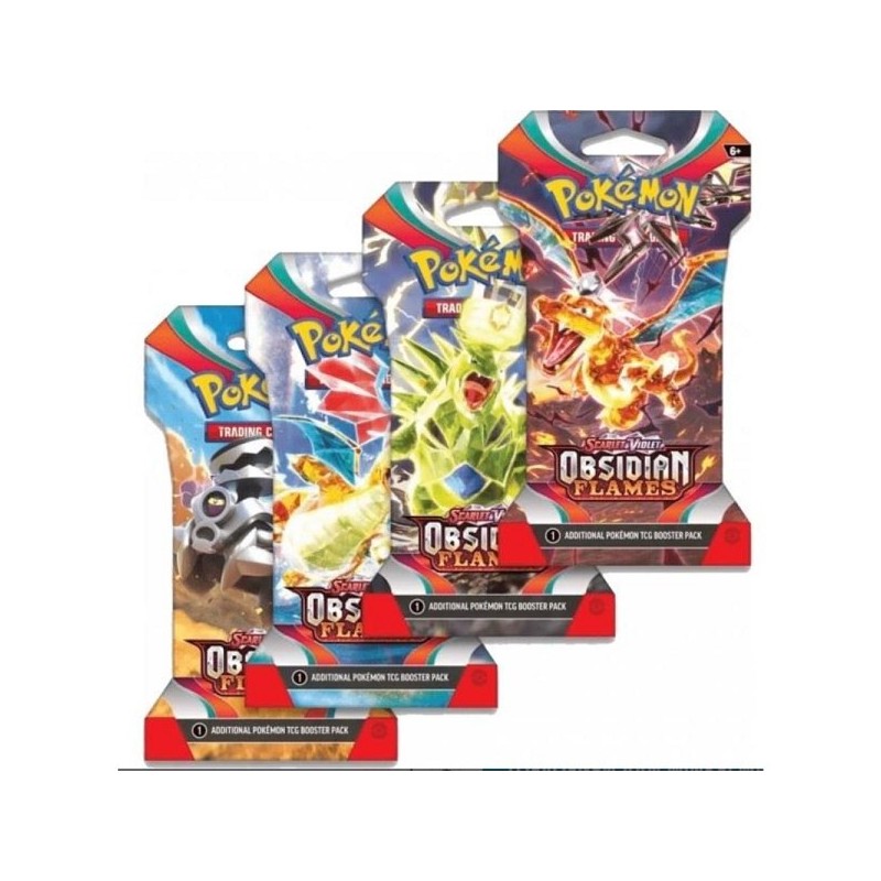 Pokémon TCG Scarlet & Violet Obsidian Flames Sleeved Booster 10 kaarten