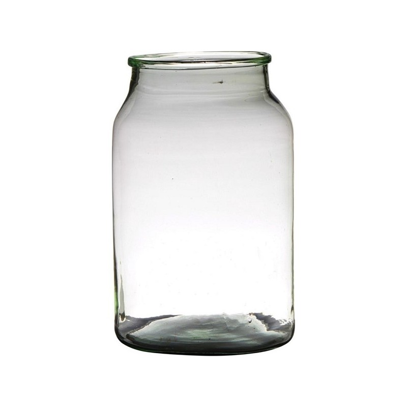 Vase verre recyclé Milky Ø22xH34cm