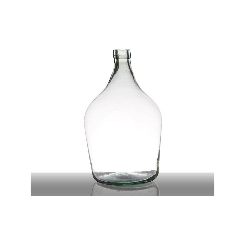 Vase bouteille verre recyclé 10L Ø25xH39cm