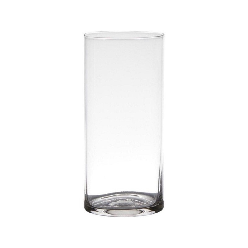 Vase cylindre verre Ø9xH19cm