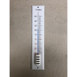 Dr.F thermometer metaal wit 30cm