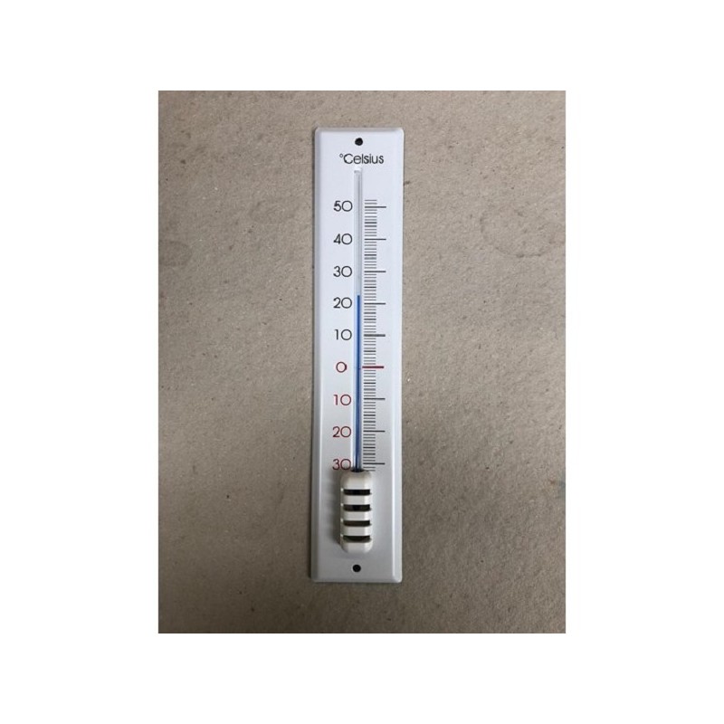 Dr.F thermometer metaal wit 30cm