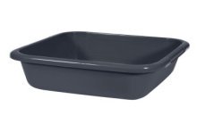 Curver Bol à vaisselle carré 15 litres anthracite 39x39xH15cm