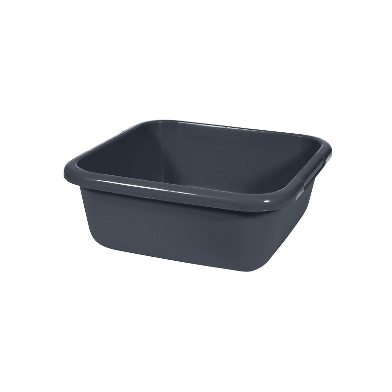 Curver Bol à vaisselle carré 15 litres anthracite 39x39xH15cm