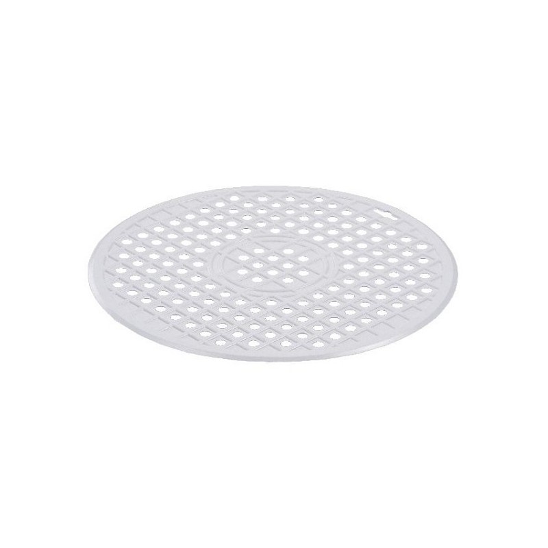 Curver Gootsteenmat rond wit diameter 33cm rubber