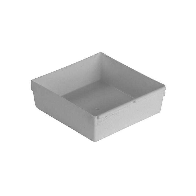 Plateau tiroir Curver argent 15x15x5cm