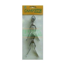 CampKing Clamp sac à crochets à vêtements de 2 pièces