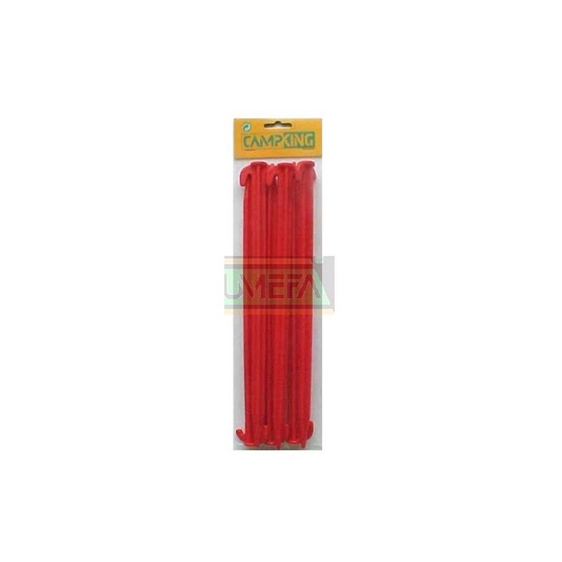 CampKing Tentharing kunststof 30 cm pak a 6 stuks