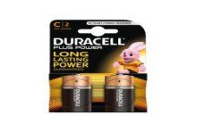 Piles Duracell Plus R14 C carte a 2pcs