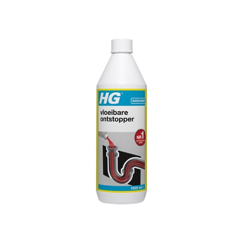 HG vloeibare ontstopper 1 liter | doeltreffend verstoppingen verhelpen