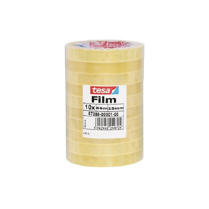 Tesafilm plakband 66x15 pak a 10 rol