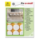 Fix-o-moll viltglijder rond 22mm 48-delig wit