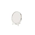 Miroir de rasage en métal 14 cm normal et grossissant 3x