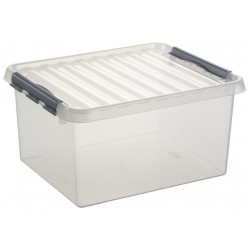 Sunware Q-line opbergbox 36 liter transparant 50x40x26cm