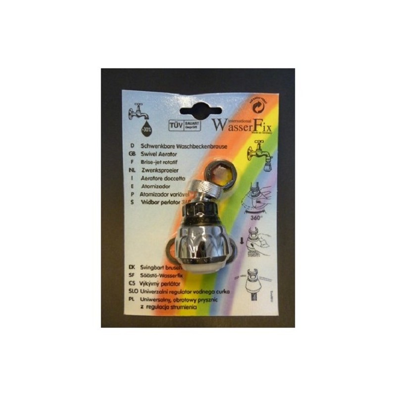 Wasserfix zwenkbare kraandouchekop chroom