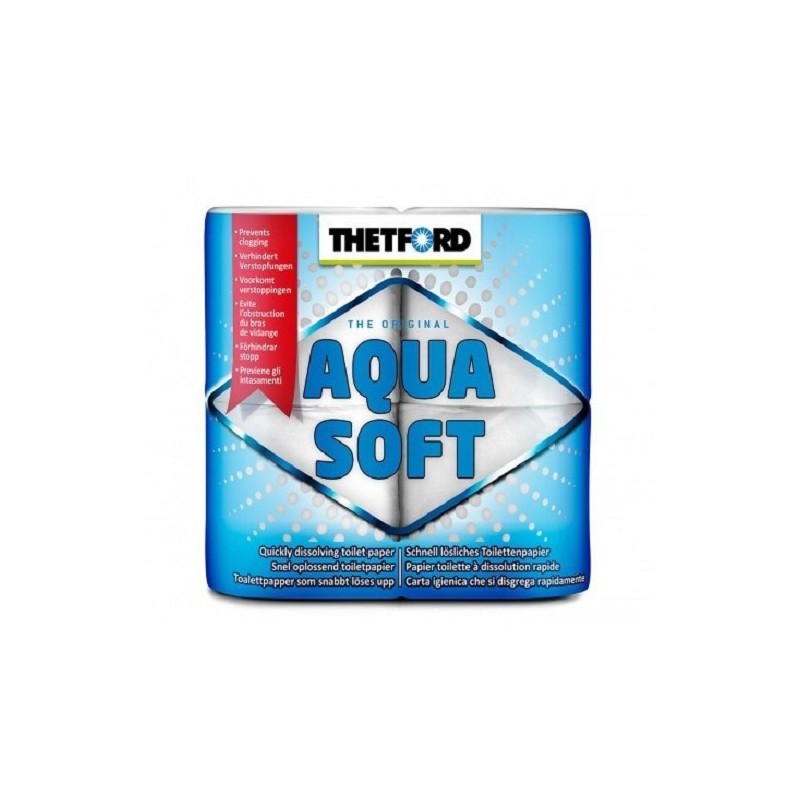 Aquasoft Papier toilette pack de 4 rouleaux