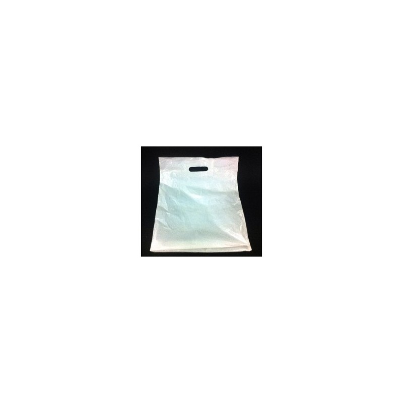 Draagtassen dkt wit 37x45cm 40my VERPAKT PER 500 st.