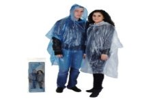 Poncho voor volwassenen assorti kleuren