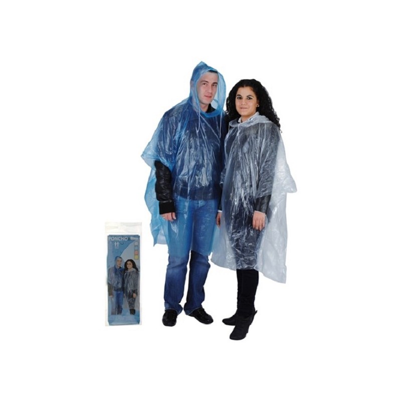 Poncho voor volwassenen assorti kleuren