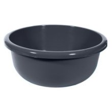 Curver Cuve à vaisselle ronde 10,5 litres anthracite diamètre 36xH16cm