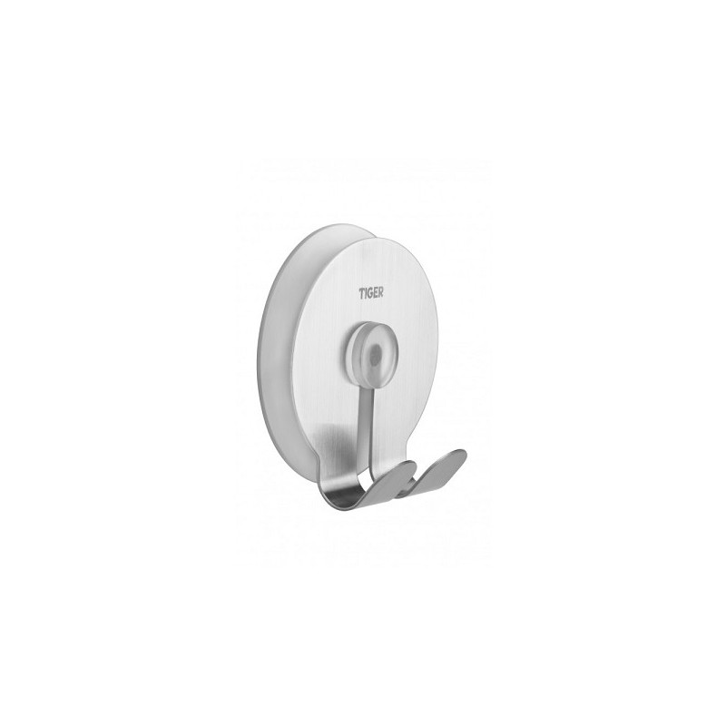 Tiger Zuighaak haak twin 65x68x38mm RVS geborsteld