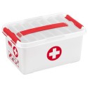 Sunware Q-line eerste hulp box 6 liter wit/rood 30x20x14cm
