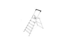 Hailo L40 huishoud trap 6-treeds aluminium (5 treden+bordes)