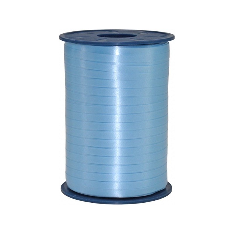 Ruban à friser 5mm - 500m bleu clair