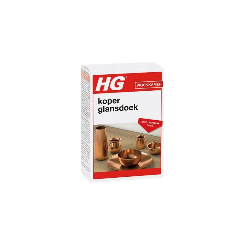 HG koper glansdoek | dé koperpoetsdoek voor een schitterende glans