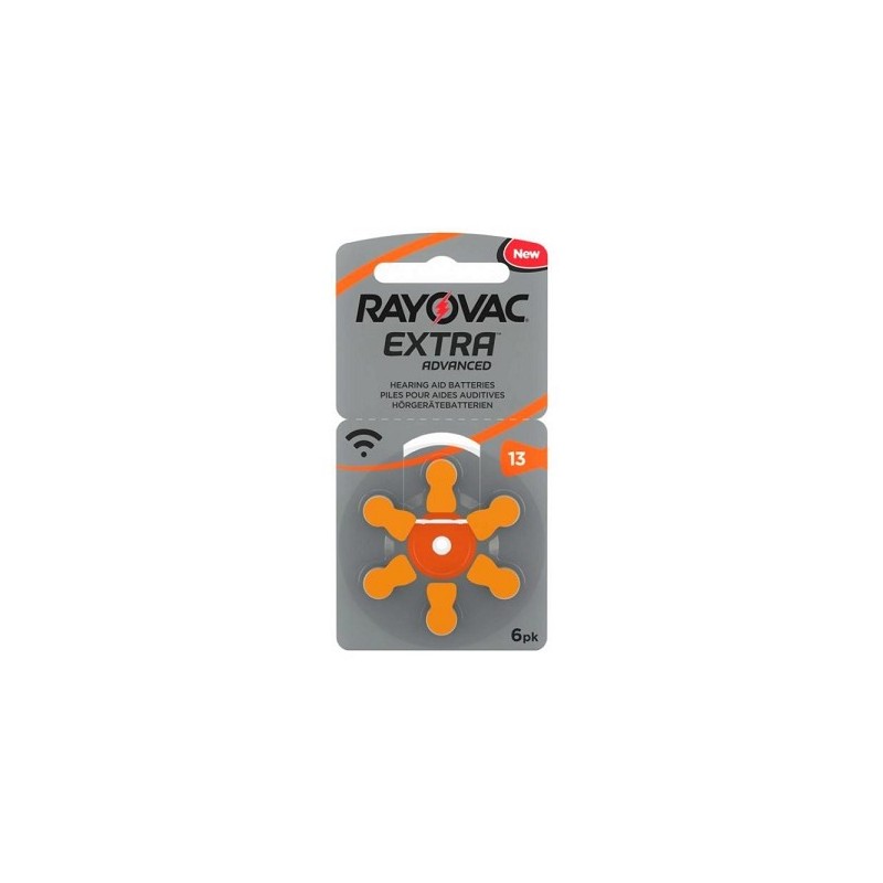 Piles Ray O Vac pour aide auditive ultra A13 6 pièces dans un emballage