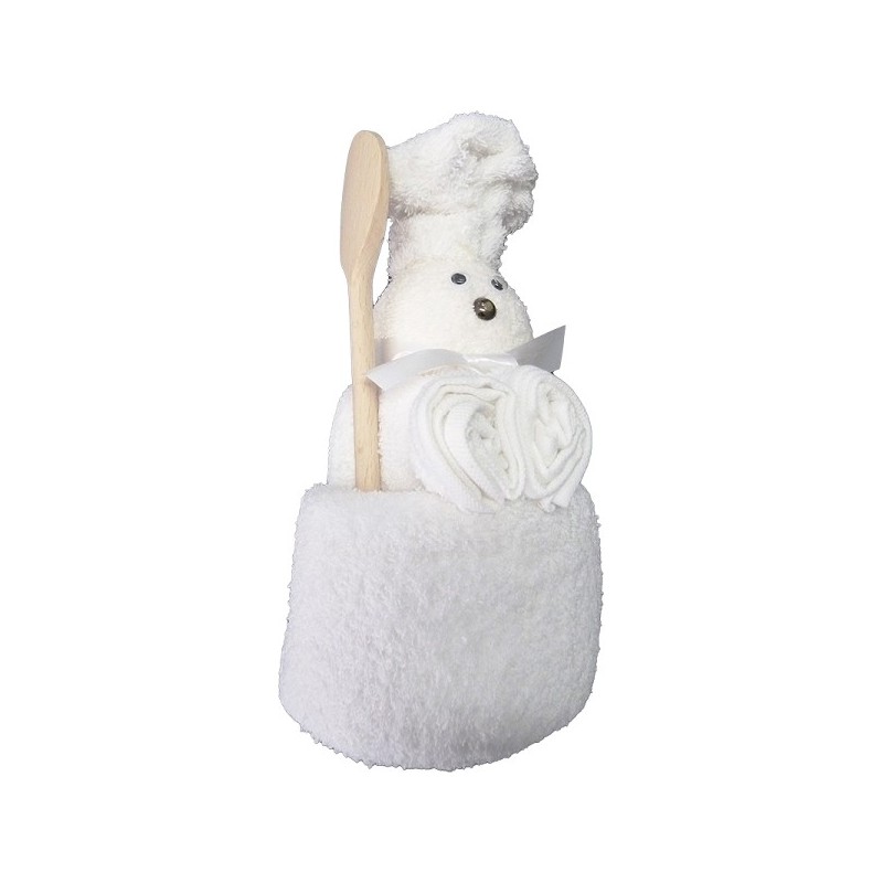 Baddoek/gastendoek/2 washandjes wit