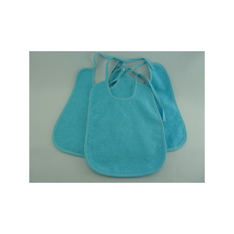 Bavoir 3 pcs 25x35 cm Turquoise