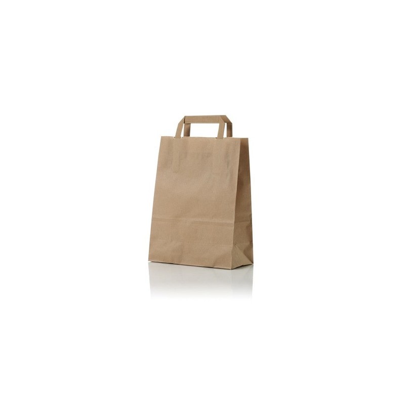 Papieren draagtas Bruin 22x10x28cm 50st