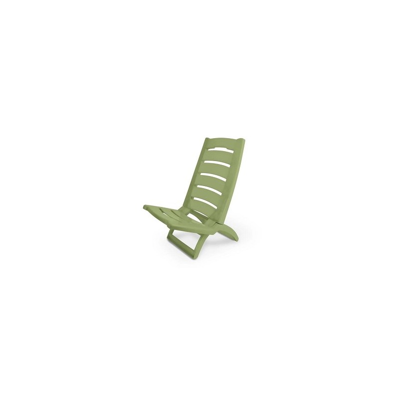 Adriatic Strandstoel opklapbaar kunststof 80x38cm groen