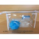 Toilettas transparant met inhoud 37711