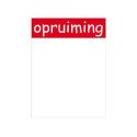 Prijskaart karton opruiming 6x8cm 100 stuks