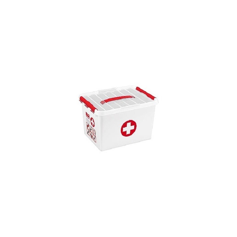 Sunware Q-line trousse de premiers secours 22 litres blanc/rouge 40x30x26cm