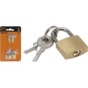 Hangslot 20mm koper blister a 3 stuks