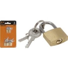 Cadenas 20mm cuivre blister a 3 pièces