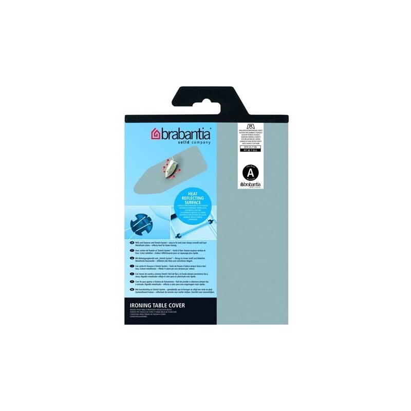 Brabantia strijkplankhoes A110x30 2mm metallic