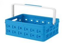 Sunware Sqaure Caisse de courses 24 litres avec poignée bleu 44x31,5x21cm