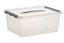 Sunware Q-line boîte de rangement transparente 22 litres 40x30x26cm