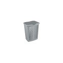Curver Victor wasbox  met deksel 60 liter zilver/antraciet 24x45x57cm