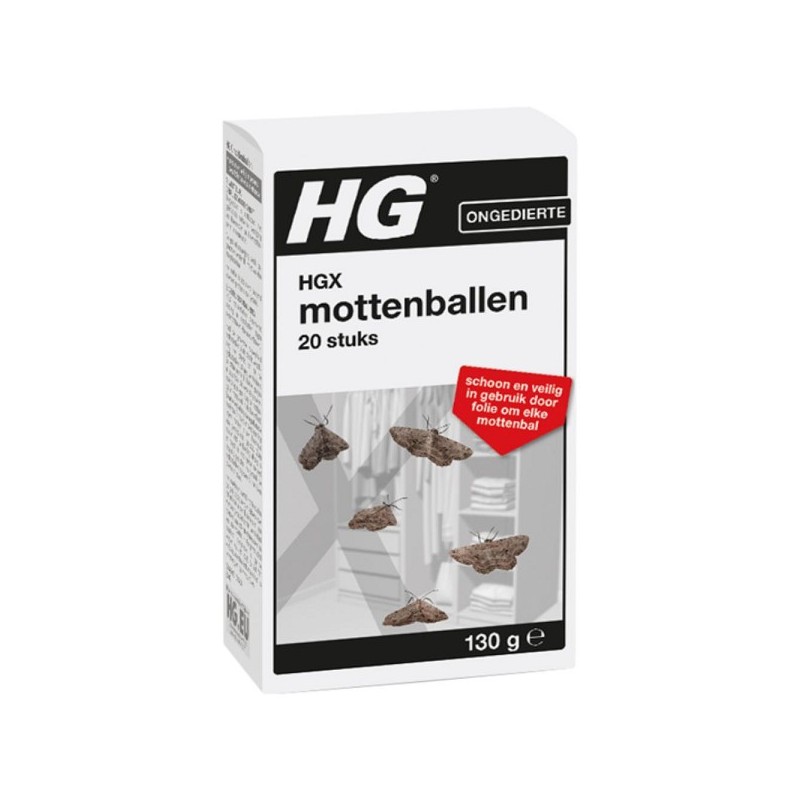 HGX mottenballen | voor de effectieve bestrijding van motten