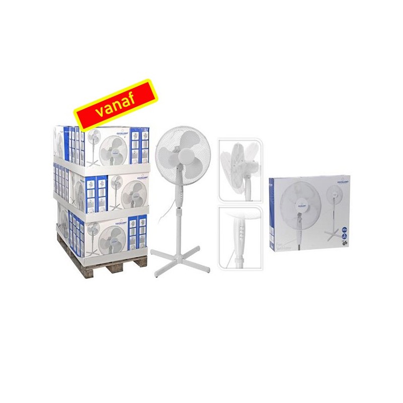 Ventilateur trépied diamètre 40cm 3 positions et réglable en hauteur 45 Watt