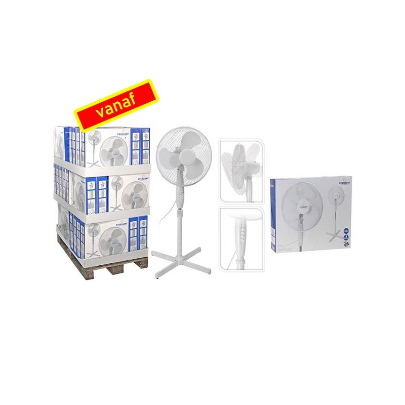 Statief ventilator diameter 40cm 3 standen en in hoogte verstelbaar 45Watt
