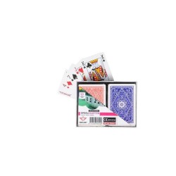 Cartes à jouer Longfield Poker/Bridge 2 paquets dans une boîte en plastique